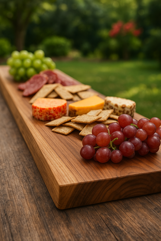 Straight Edge Teak Slab