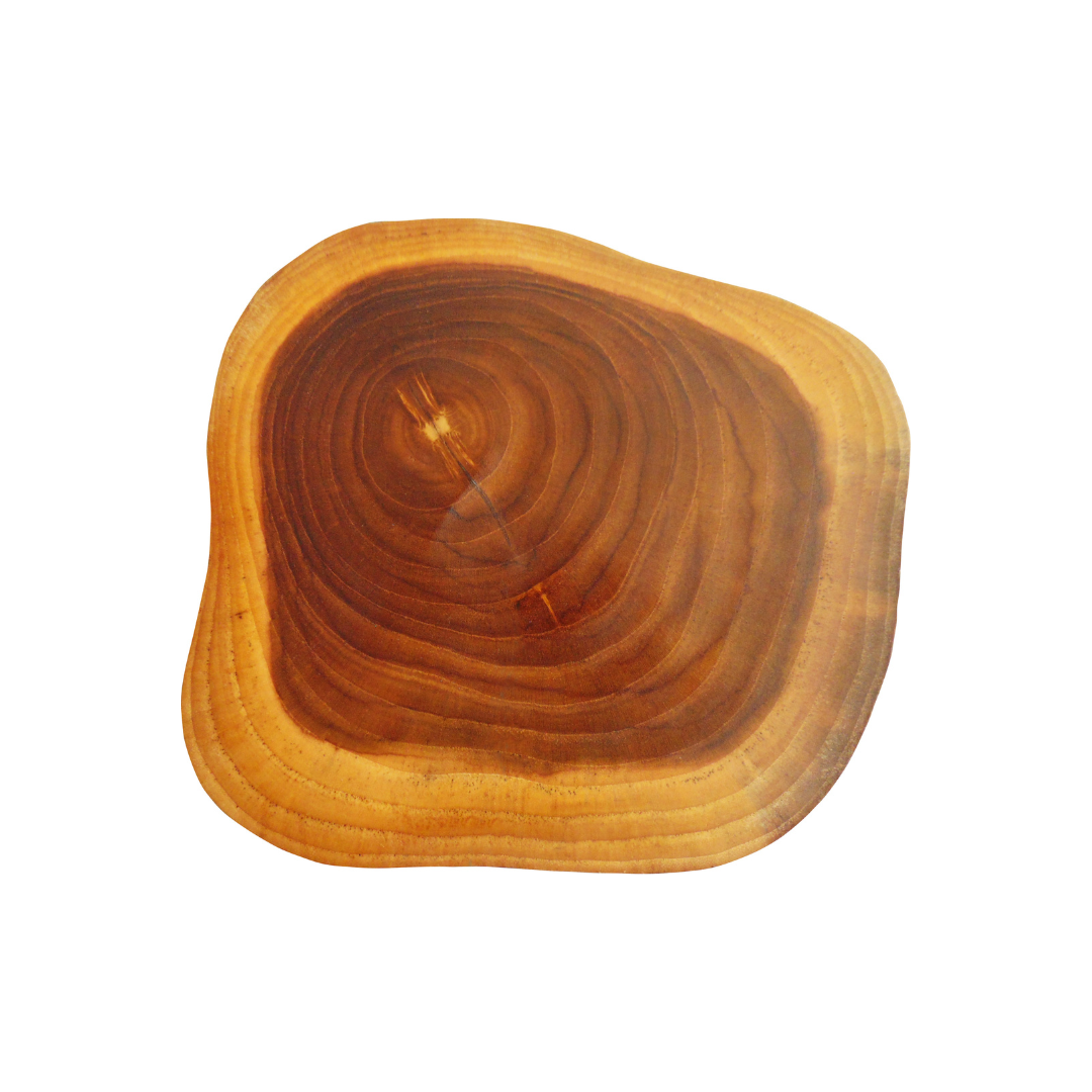 Sphere Grain Teak Slab